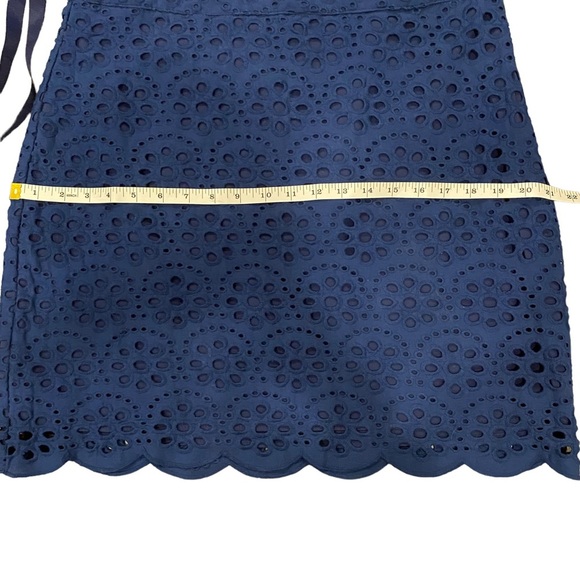 Cartolina Nantucket The Emma Navy Blue Eyelet Floral Skirt - Picture 10 of 15